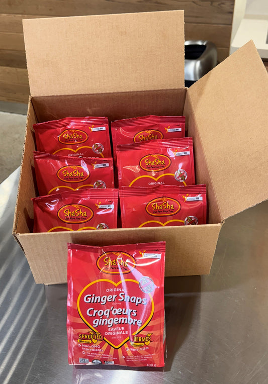 ShaSha Original Ginger Snap Cookies (300g x 6 Bags)